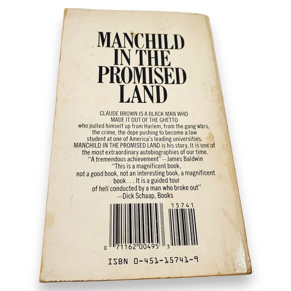 Manchild in the Promised Land Claude Brown Vintage Paperback Biography Memoir - Picture 3 of 14
